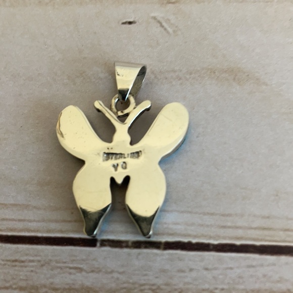 Turquoise Butterfly Pendant Charm NEW - Picture 2 of 3